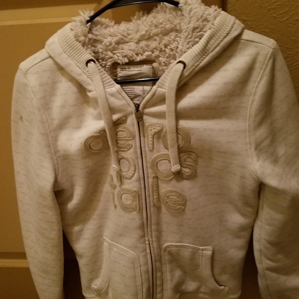 Aeropostale faux fur lined jacket